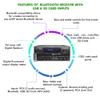 Home Theater System Kit 1000 Watts Bluetooth Receiver w/ 6 Qty 5.25" 175 Watts Each in-Wall in-Ceiling Speakers & 16 Gauge 250 ft. Speaker Wire Portable Microphone w/Remote Control by Technical Pro view 3