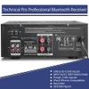 Home Theater System Kit 1000 Watts Bluetooth Receiver w/ 6 Qty 5.25" 175 Watts Each in-Wall in-Ceiling Speakers & 16 Gauge 250 ft. Speaker Wire Portable Microphone w/Remote Control by Technical Pro view 4