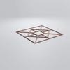 Ekena Millwork WALW24X24X0375JTNMF Jamestown 3/8"T Decorative Fretwork Wall Panels, 23 3/8"W X 23 3/8"H, MDF view 3