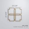 Ekena Millwork WALW24X24X0375EWDBI Englewood 3/8"T Decorative Fretwork Wall Panels, 23 3/8"W X 23 3/8"H, Birch view 2
