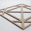 Ekena Millwork WALW24X24X0375BUXBI Buxton 3/8"T Decorative Fretwork Wall Panels, 23 3/8"W X 23 3/8"H, Birch view 4