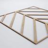 23 3/8"W X 23 3/8"H Large Genoa Decorative Fretwork Wood Wall Panels, Hickory view 4