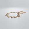 Ekena Millwork WALW24X24X0375CRVBI Cordova 3/8"T Decorative Fretwork Wall Panels, 35 1/8" W X 23 H, Birch view 3