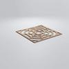 Ekena Millwork WALW24X24X0375EBGBI Edinburg 3/8"T Decorative Fretwork Wall Panels, 23 3/8"W X 23 3/8"H, Birch view 3