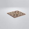 Garland Decorative Fretwork Wood Wall Panels, Extra Small, 7 3/8" W x 7 3/8" H x 1/4" T, Hickory view 3