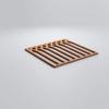 Ekena Millwork WALW12X12X0375CRPAL Cedar Park 3/8"T Decorative Fretwork Wall Panels, 11 3/8"W X 11 3/8"H, Alder view 3