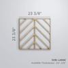 Ekena Millwork WALW24X24X0375GNABI Genoa 3/8"T Decorative Fretwork Wall Panels, 23 3/8"W X 23 3/8"H, Birch view 2