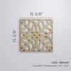 Garland Decorative Fretwork Wood Wall Panels, Medium, 15 3/8" W x 15 3/8" H x 1/4" T, Birch view 2