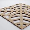 Garland Decorative Fretwork Wood Wall Panels, Medium, 15 3/8" W x 15 3/8" H x 1/4" T, Birch view 4