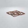 Ekena Millwork WALW12X12X0375NWDRO Norwood 3/8"T Decorative Fretwork Wall Panels, 11 3/8"W X 11 3/8"H, Red Oak view 3