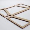 Ekena Millwork WALW24X24X0375GLYBI Greeley 3/8"T Decorative Fretwork Wall Panels, 23 3/8"W X 23 3/8"H, Birch view 4