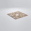 Ekena Millwork WALW24X24X0375BNEBI Brownsville 3/8"T Decorative Fretwork Wall Panels, 23 3/8"W X 23 3/8"H, Birch view 3