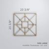 Ekena Millwork WALW24X24X0375JTNBI Jamestown 3/8"T Decorative Fretwork Wall Panels, 23 3/8"W X 23 3/8"H, Birch view 2