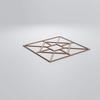 Ekena Millwork WALW24X24X0375JTNBI Jamestown 3/8"T Decorative Fretwork Wall Panels, 23 3/8"W X 23 3/8"H, Birch view 3