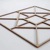 Ekena Millwork WALW24X24X0375JTNBI Jamestown 3/8"T Decorative Fretwork Wall Panels, 23 3/8"W X 23 3/8"H, Birch view 4