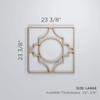 Ekena Millwork WALW24X24X0375GYPBI Gypsum 3/8"T Decorative Fretwork Wall Panels, 23 3/8"W X 23 3/8"H, Birch view 2
