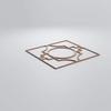 Ekena Millwork WALW24X24X0375GYPBI Gypsum 3/8"T Decorative Fretwork Wall Panels, 23 3/8"W X 23 3/8"H, Birch view 3