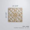 Ekena Millwork WALW24X24X0375GRDBI Garland 3/8"T Decorative Fretwork Wall Panels, 23 3/8"W X 23 3/8"H, Birch view 2