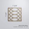 Ekena Millwork WALW08X08X0375MNTBI Montrose 3/8"T Decorative Fretwork Wall Panels, 7 3/8"W X 7 3/8"H, Birch view 2