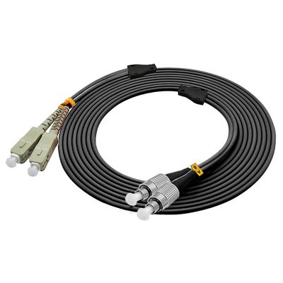 Jeirdus 50Meters SC to FC Outdoor Armored Duplex OM1 Fiber Optic Cable Jumper Optical Patch Cord Multimode 62.5/125 50M 165ft SC-FC