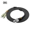 Jeirdus 50Meters SC to FC Outdoor Armored Duplex OM1 Fiber Optic Cable Jumper Optical Patch Cord Multimode 62.5/125 50M 165ft SC-FC view 2