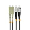 Jeirdus 50Meters SC to FC Outdoor Armored Duplex OM1 Fiber Optic Cable Jumper Optical Patch Cord Multimode 62.5/125 50M 165ft SC-FC view 4