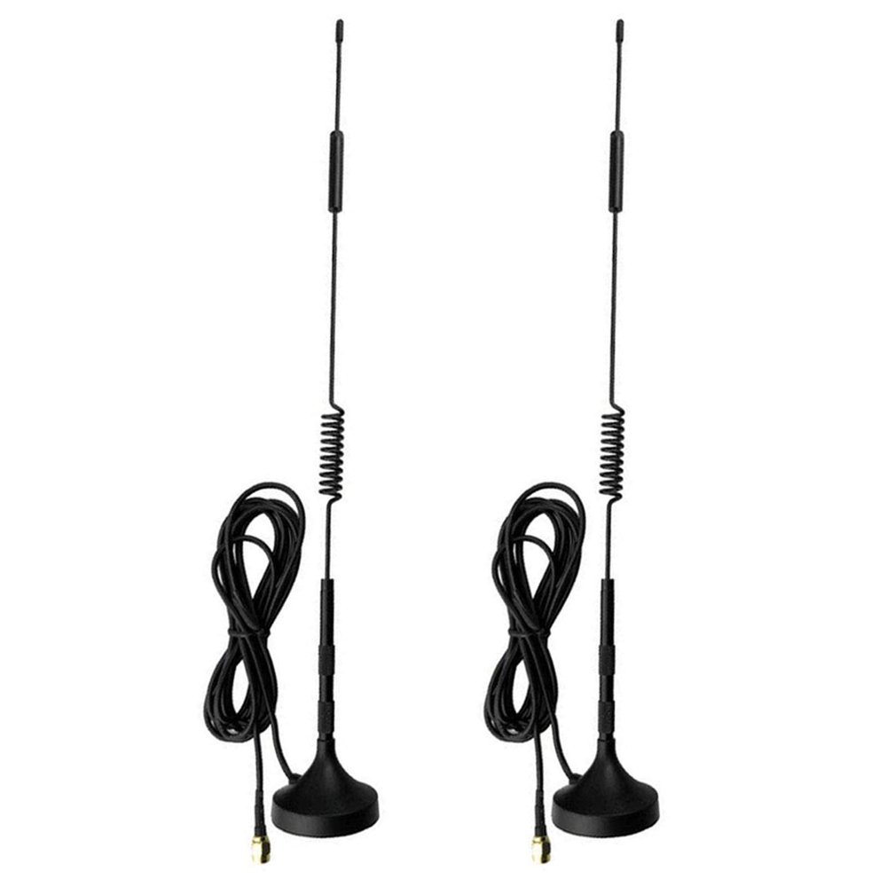 (2Pack) 4G LTE Antenna 12Dbi 700MHz/2700MHz Cellular Antenna Magnet Mount with SMA Male Connector GPRS GSM 2.4G WCDMA 3G External