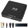 Didar Blu Ray DVD Player, Ultra Mini 1080P Blue Ray Disc Player Home Theater Play All DVDs and Region A 1 Blu-Rays, Support Max 128G USB Flash Drive + HDMI/AV Output + Built-in PAL/NTSC with Cables view 1