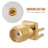 10pcs Brass SMA Socket Connector, Female SMA Connector PCB Mount, SMA Card Female 50 Ohm RF Connectors for Modules view 4