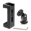 BGNing Aluminum Mobile Phone Holder Photographic SLR Camera Gmibal Tripod Smartphone Clip Cold Shoe Mount Selfie Stick 1/4" Hole Clamp (with Cold Shoe) view 1