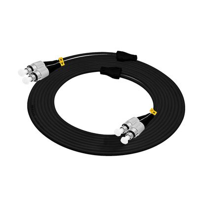 Jeirdus 40Meters FC to FC FC-FC Outdoor Armored Duplex 62.5/125 OM1 Fiber Optic Cable Jumper Optical Patch Cord 40M 130ft Multimode