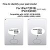 for iPad 7th/8th Generation Screen Replacement Digitizer 10.2"(A2197,A2198,A2200,A2270,A2428,A2429,A2430),for iPad 7/8 Screen Replacement Parts(NO LCD),+Home Button+Pre-Installed+Repair Tools(Black) view 3