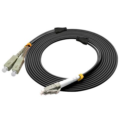 Jeirdus 80FT LC to SC Outdoor Armored Duplex 62.5/125 OM1 Fiber Optic Cable Jumper Optical Patch Cord Multimode 25Meters 25M LC-SC