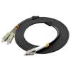 Jeirdus 80FT LC to SC Outdoor Armored Duplex 62.5/125 OM1 Fiber Optic Cable Jumper Optical Patch Cord Multimode 25Meters 25M LC-SC view 1