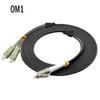 Jeirdus 80FT LC to SC Outdoor Armored Duplex 62.5/125 OM1 Fiber Optic Cable Jumper Optical Patch Cord Multimode 25Meters 25M LC-SC view 2