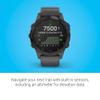 Garmin Fenix 6 Pro Solar (Renewed) (GPS,1.4 inches) Solar-Powered Multisport, Advanced Training Features and Data, Black with Slate Gray Band view 3