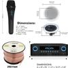 Home Theater System Kit 1000 Watts Amplifier w/USB, SD Card Inputs, (Qty 6) 5.25" Flush Mount in-Wall/in-Ceiling Stereo Speakers, Mic and 250 ft Speaker Wire | Perfect for Home, Office and Restaurants view 3