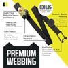 DC Cargo Mall Boat Retractable Ratchet Strap Heavy Duty Gunwale Kit & Transom Tie Down Straps & Heavy-Duty 2" x 38" Straps for Secure Boat or Jet Ski Trailer Transport - 2500 lbs Break Strength view 3