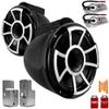 Wet Sounds REV10B-SBM 10" Black Swivel Tower Speakers with Nautique G Tower Adapters view 1