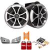 Wet Sounds for Nautique FC5 Towers - ICON8 8" Black Tower Speakers & Lower Nautique Tower Adapters view 1