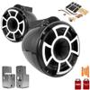 Wet Sounds REV8B-X 8" Black Fixed Tower Speakers with Nautique G Tower Adapters view 1