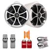 Wet Sounds for Nautique FC5 Towers - ICON8 8" White Tower Speakers & Upper Nautique Tower Adapters view 1