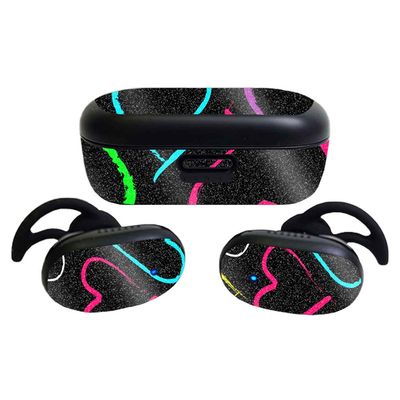 MightySkins Glossy Glitter Skin Compatible with Bose QuietComfort Earbuds (2020)