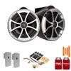 Wet Sounds ICON8B-X 8" Black Fixed Tower Speakers with 2019+ Nautique Flight Control Tower Actuated (FCTA) Adapters view 1