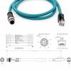 HangTon M12 8 Pin A-Coded RJ45 Ethernet Cable for Cognex is 5000 7000 Vision Camera Sensor Data Man Reader Omron MicroHawk Network PC PLC 10m view 3