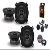 Alpine 2X S-S40 S-Series 4-inch Coaxial 2-Way Speakers (Pair) - Contains 4x6 Adapter Plate Bundle view 1