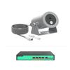 LINOVISION 4K Ultra HD Underwater Camera with Anti-Corrosion Coating, POE Powered Network Camera with Intuitive Web GUI and Mobile APP, Comes with 4 Port POE Switch (10 Meters Underwater Cable) view 1