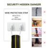 10Ft Cord Cover Heavy Duty Cable Protector 3 Channels Contains Cords, Cables and Wires, Easy to Unroll-Conceal Wires of Home, Office, Warehouse(Black) view 2