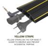 10Ft Cord Cover Heavy Duty Cable Protector 3 Channels Contains Cords, Cables and Wires, Easy to Unroll-Conceal Wires of Home, Office, Warehouse(Black) view 4