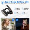 New Bee Bluetooth Earpiece V5.2 Wireless Bluetooth Headset 24Hrs Talktime CVC8.0 Dual Mic Noise Cancelling for iPhone/Android/Driver/Business/Office(Black) view 3